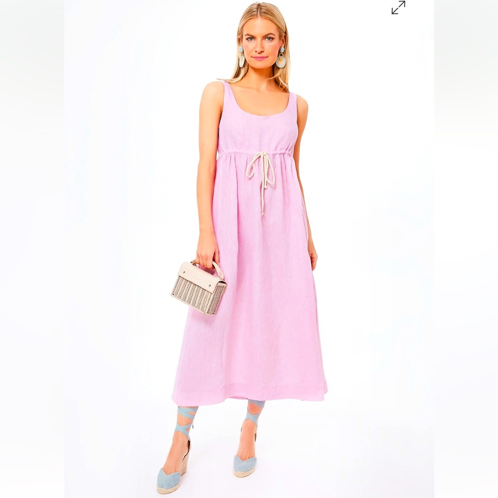 Tuckernuck Pink Sleeveless Midi Dress